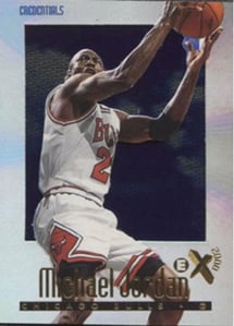 #9  Michael Jordan Credentials Skybox EX2000 1996