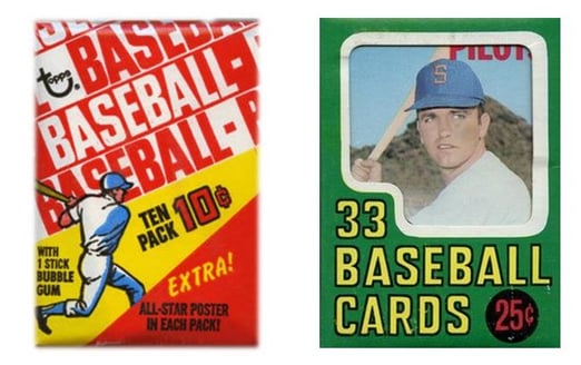 1970 topps wax and cello pack
