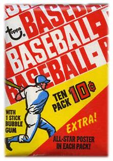 1970 topps wax pack all star poster insert