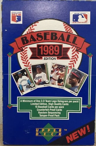 1989 upper deck baseball box