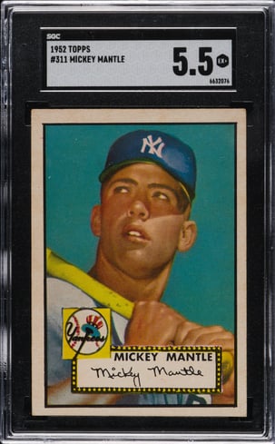 1952 Topps Mickey Mantle #311