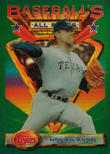 1993 finest nolan ryan refractor 107