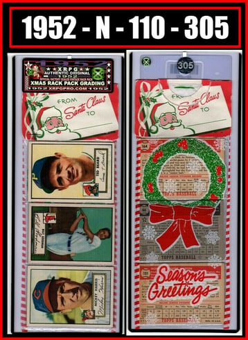 1952 Topps XMAS Rack Pack Low #66 Preacher Roe & Low #23 Authenticated by XRPG