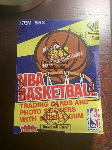 1988 Fleer Basketball Wax Box SEALED 36 Packs
