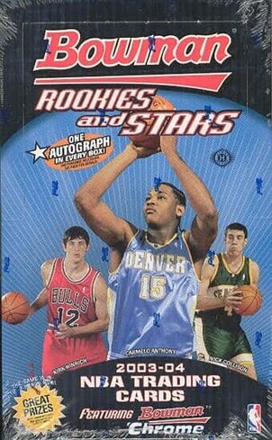 2003-04 Bowman Rookies & Stars Basketball Hobby Box