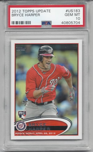 BRYCE HARPER 2012 TOPPS UPDATE RC #US183 ROOKIE