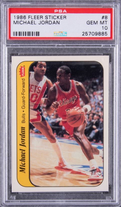 Lot - Michael Jordan 1986-87 Fleer Rookie Card #57 BGS 9.5 Gem Mint.